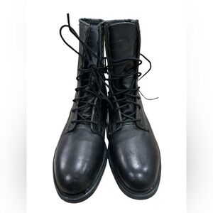 Vintage Biltrite ANSI Z-41 1990 Black Combat Steel Toe Military Boots Size 6M B5